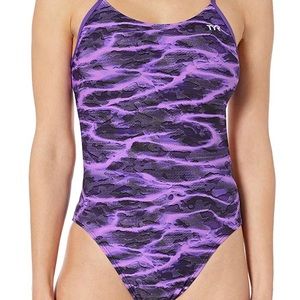 TYR Women's Lambent Cutoutfit Purple Size 28, XXS, NWT